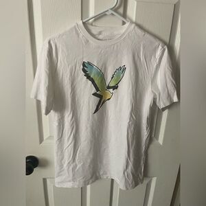 American Eagle men's white crew neck short sleeve shirt